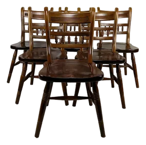 Vintage Windsor Chairs in Beech, 1970, Set of 6