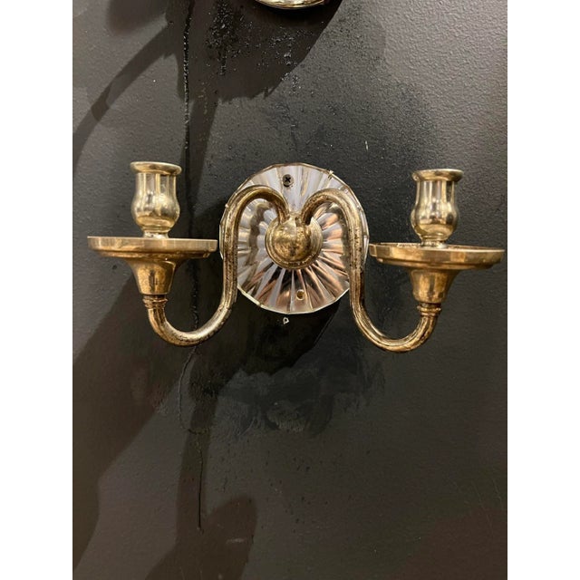American 1920s American Classical Sconces With Mirror For Sale - Image 3 of 5