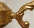 Vintage Louis XV French Bronze Three Branch Chandelier, 1970s For Sale - Image 4 of 13