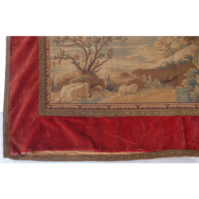 Offered for sale is a machine made tapestry depicting a Dutch Provincial scene beautifully presented with a velvet and...