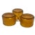 Iittala Kastehelmi Amber Glass Coffee Cups Set of 3 | Oiva Toikka Scandinavian Design For Sale - Image 9 of 11