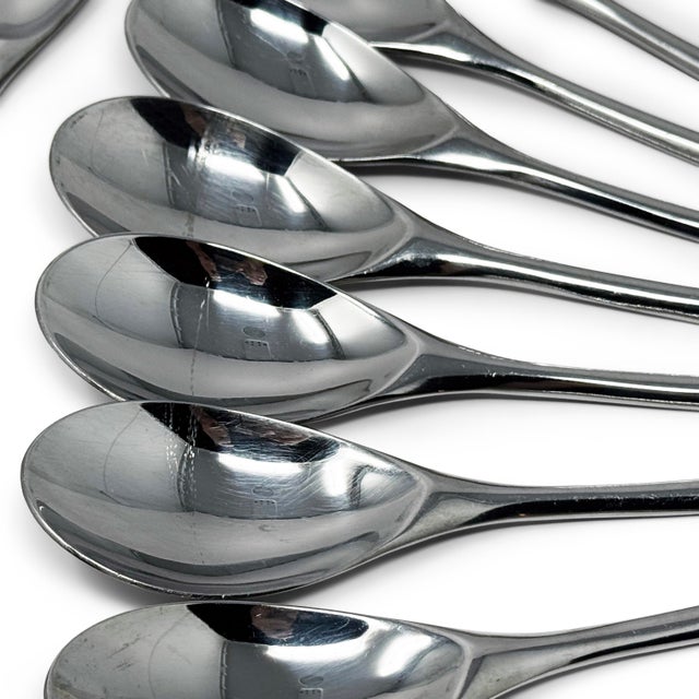 Instrumenta Stainless Steel Flatware by Lino Sabattini for Zani & Zani - Service for 8 For Sale In New York - Image 6 of 9