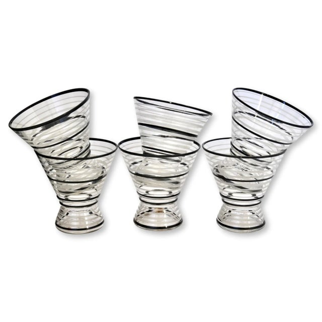 Vintage Mid-Century Cocktail Glasses, S/6 For Sale - Image 4 of 4