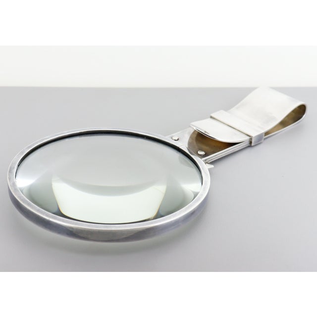Hermès Paris Ravinet d'Enfert Deco Style Sterling Silver Buckle Magnifying Glass For Sale - Image 13 of 18