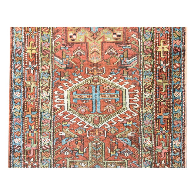 Textile Early 20th Century Heriz Runner For Sale - Image 7 of 15