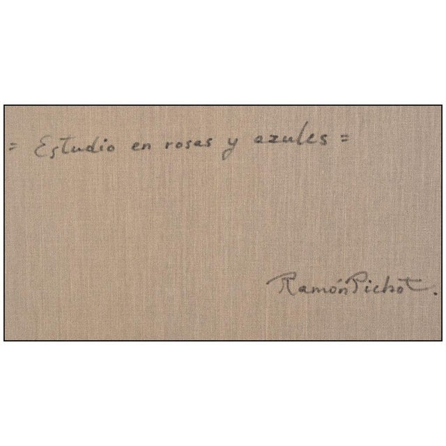 1980s Estudio En Roses Y Azules, Ramon Pichot For Sale In Minneapolis - Image 6 of 6