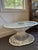 Glass Mid Century Russell Woodard Vintage Oval Hourglass Coffee Table For Sale - Image 7 of 12