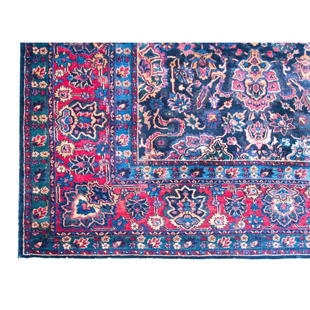 Early 20th Century Persian Kirman Rug For Sale - Image 4 of 16