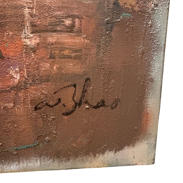 Weiliang Zhao “Significant Century #14” Mixed Media Abstract, 1998 For Sale - Image 4 of 5