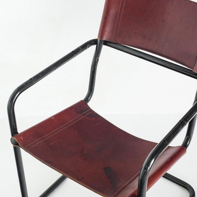 Cantilever Chair Model Mg5 in Leather by Matteo Grassi, Italy, 1990s For Sale - Image 15 of 16