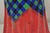Vintage Paper Mache Red Blue Green Tartan Painted "Tablecloth" Drape Side Table For Sale In Philadelphia - Image 6 of 11