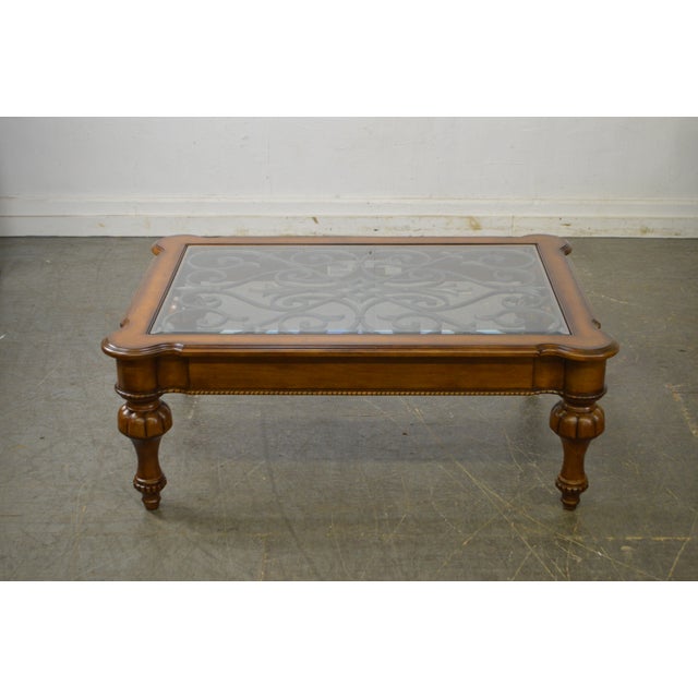 Ethan Allen Devereaux Tuscan Style Coffee Table (B) Chairish