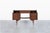 Elevate your workspace with a stunning mid-century modern walnut “Mainline” desk by Hooker Furniture, crafted right here...