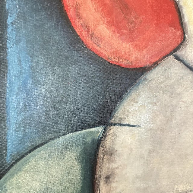 Bayer, Abstract Geometric Composition, 1954, Oil For Sale - Image 10 of 12