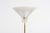 Italian design floor lamps from the 1970s with gold coated steel stand and sculptural glass shade. Condition Good, age...