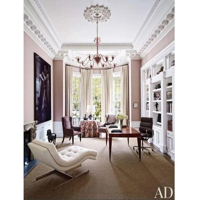 Sculpted Milo Baughman Style Leather Chaise Longue For Sale - Image 10 of 11