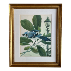 John A. Ruthven "Bluejay" Lithograph- Signed