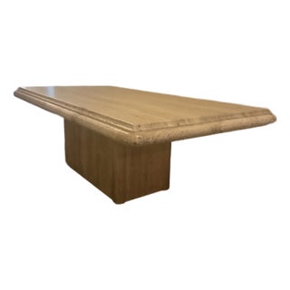 1970s Chic Travertine Coffee Table For Sale