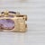 Modern 8.70ctw Amethyts Tennis Bracelet 18k Yellow Gold 7.5" 4.2mm For Sale - Image 3 of 5