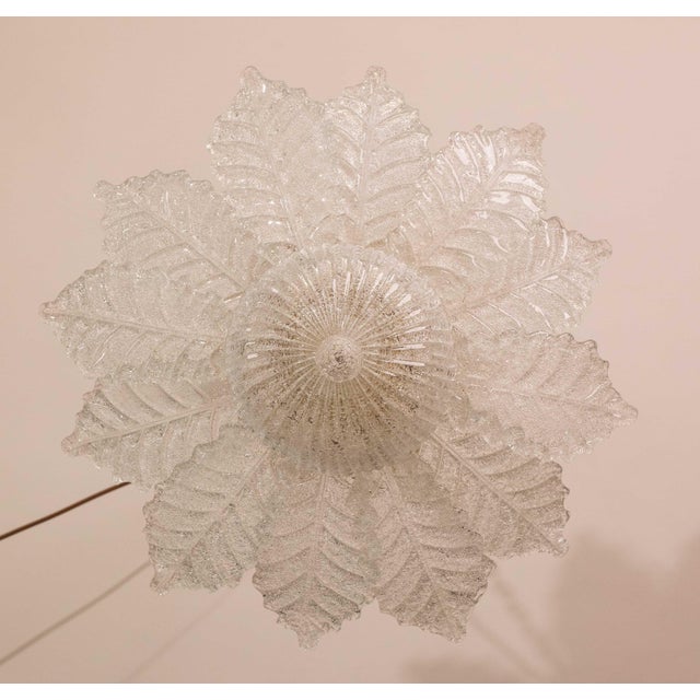 Ischia, Murano Clear Trasparent Vintage Glass Ceiling Light, 1970s For Sale - Image 4 of 12