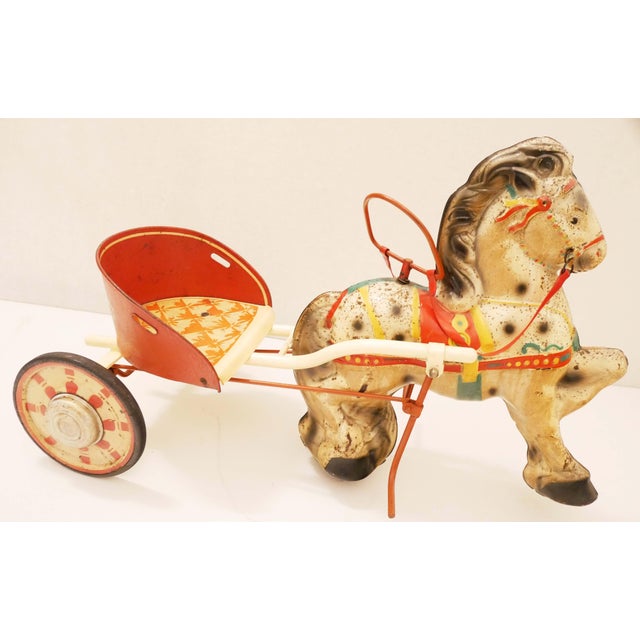 Black Vintage Pony Express Pedal Toy from Mobo Toys, England, 1950s For Sale - Image 8 of 8