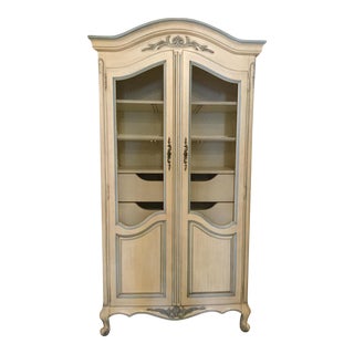Mid 20th Century Vintage Painted Armoire For Sale