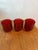 Art Nouveau (3) Cristal d'Arques Longchamp Ruby Double Old Fashioned Glasses Set France For Sale - Image 3 of 4
