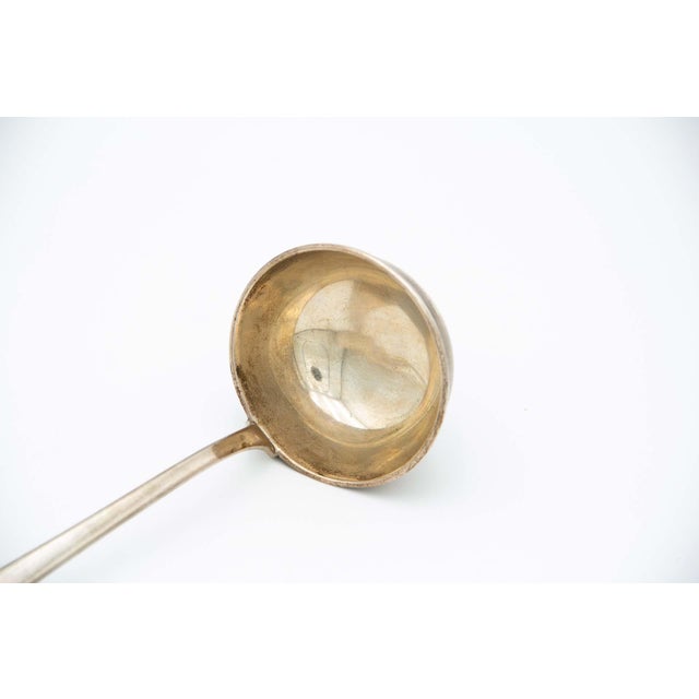 Silver Soup Ladle with Shell Rim, in Very Good conditions. Designed 1920 to 1949 This piece has an attribution mark, I am...