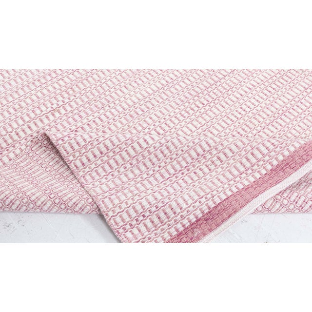 Light Pink Modern Pink and Beige Flat Weave Rug by Doris Leslie Blau For Sale - Image 8 of 9