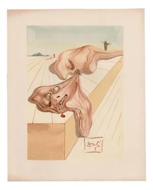 Salvador Dali, Gianni Schicchi's Bite, 1964, Original Woodcut