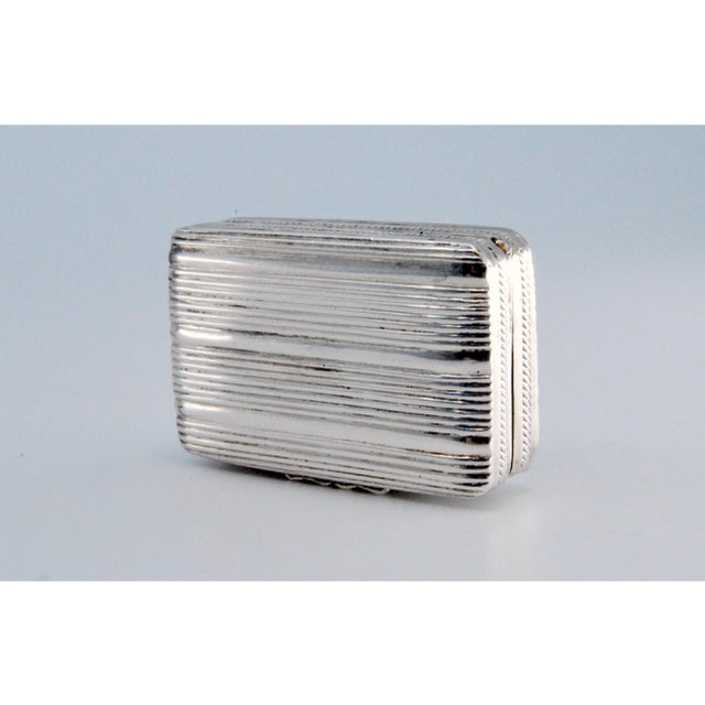 George IV Silver and Gold Vinaigrette Box with Friezes For Sale - Image 9 of 11