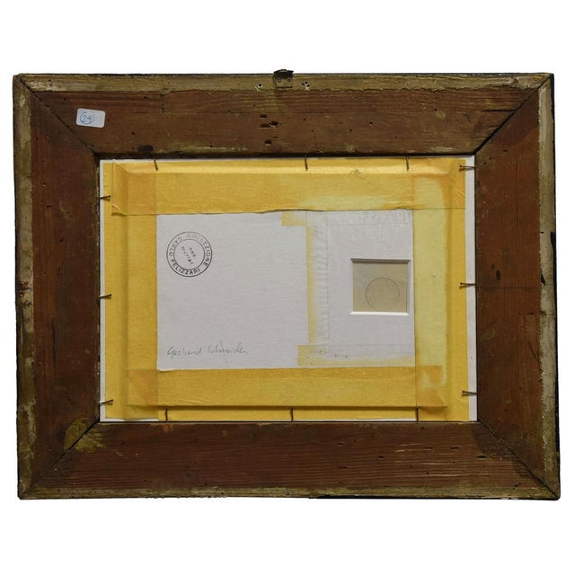 Gerhard Schneider, Composition Watercolor on Paper, Abstract Style, Signed, 1963 For Sale - Image 3 of 4