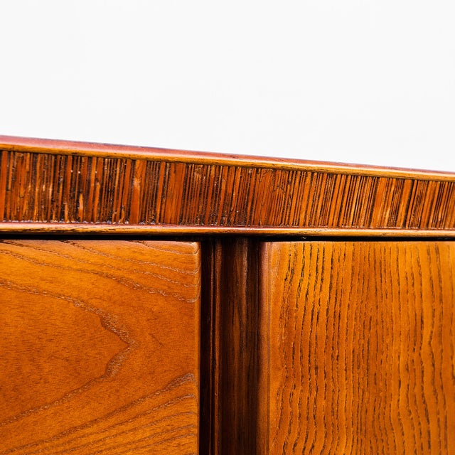 Restored 1950s Mid Century Modern Ash Sideboard by Paul Frankl for Brown Saltman For Sale - Image 11 of 18