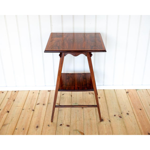 Antique Early 20th Century Edwardian Rosewood Side Table, 1900s For Sale - Image 9 of 18