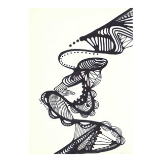 1988 Lang Mart Modern Abstract Mixed Media Painting For Sale