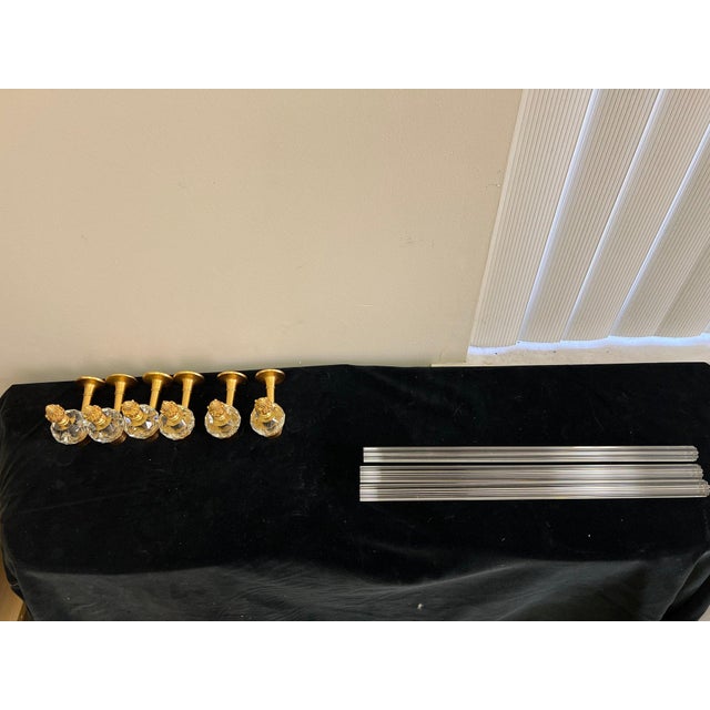 Hollywood Regency Iconic 18" Sherle Wagner "Imperial Swan" Bathroom Suite – Gold & Rock Crystal For Sale - Image 3 of 3