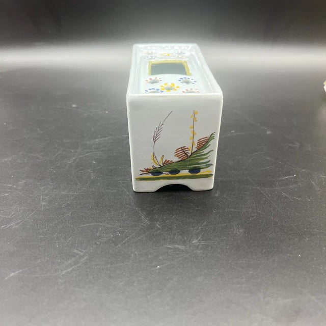 1960s Delft Pottery Williamsburg Restoration Flower Frog Add a touch of historic charm to your home with this 1960s Delft...