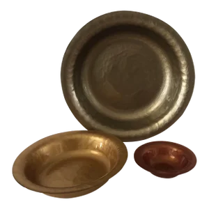 Set of 3 Southern Living at Home Metallic Colored Bowls - Germany