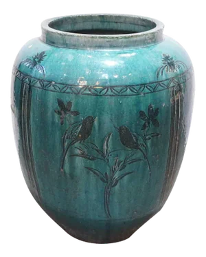 Chinese Hunan Green Glazed Pottery Vessel
