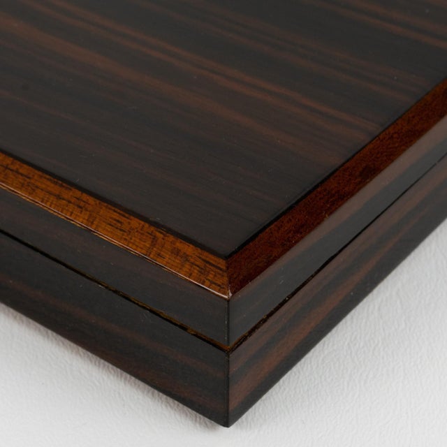 Art Deco Macassar Wood Decorative Lidded Box, circa 1930 For Sale - Image 12 of 12