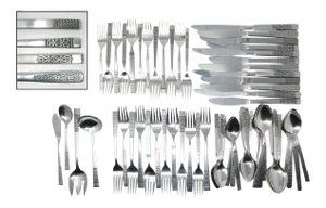 Vintage Scroll MIX Match Stainless Steel Silverware Flatware Set a – 12 Place Settings Plus