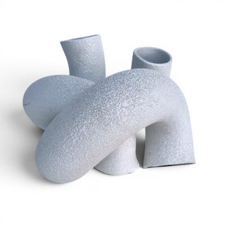 1970s Vintage Italian Abstract Ceramic Tube Sculpture For Sale