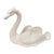 Large Vintage White Porcelain Swan Planter Sculpture MCM Decor Italian Style For Sale