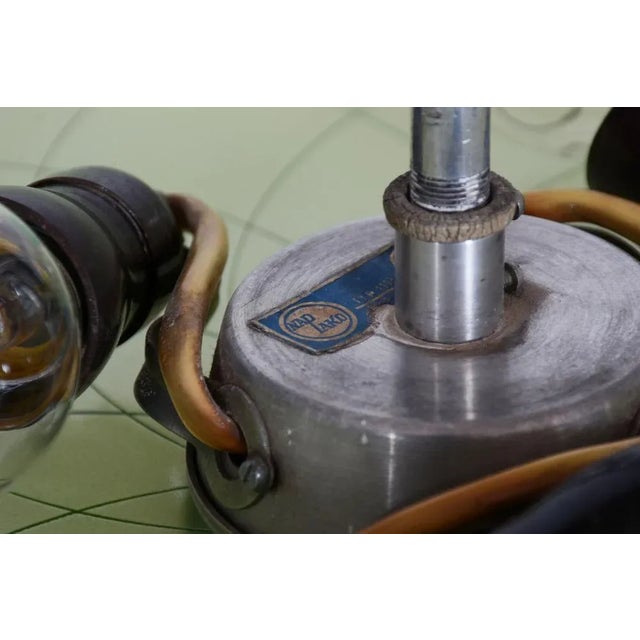 Glass & Chrome Hanging Light, 1950s For Sale - Image 4 of 12