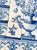 18th Century 18th Century Portuguese Baroque Blue & White Floral Urn Tile Panel For Sale - Image 5 of 16