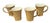 Late 20th Century Late 20th Century Monterey Tropical Bamboo Pattern Majolica Ceramic Coffee Tea Mugs- Set of 4 For Sale - Image 5 of 5