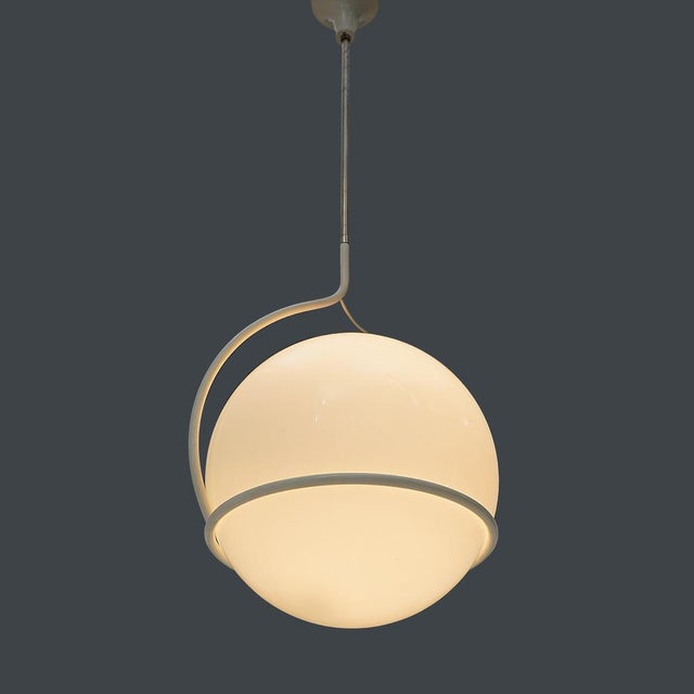 Pendant with Spherical Diffuser, 1970s For Sale - Image 10 of 13