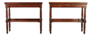 Antique Mahogany Side Tables, 1835, Set of 2