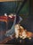 Framed Oil on Canvas Painting of Cats For Sale - Image 4 of 10