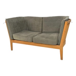 Stouby Danish Modern Loveseat Sofa by W D Carstens For Sale